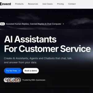 Invent | AI Customer Support Agents for any channelv3.0
